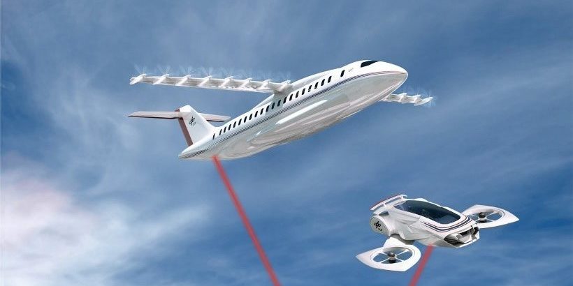 Laserunterstütztes elektrisches Fliegen