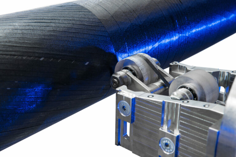 Materialablage auf Rundkörper