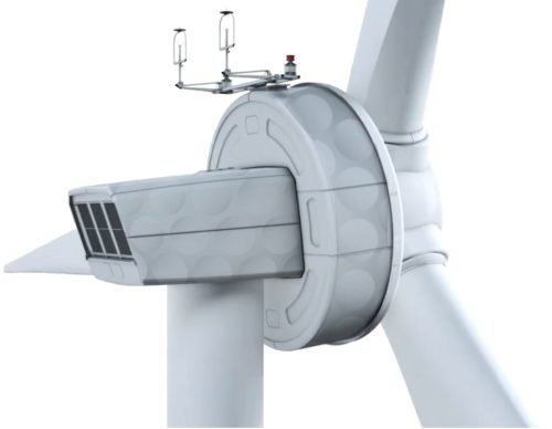 Design der Windenergieanlagenverkleidung mit akustischen schwarzen Löchern
