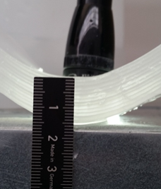 Klareis nach zehn Vereisungsschritten mit 15mm Dicke