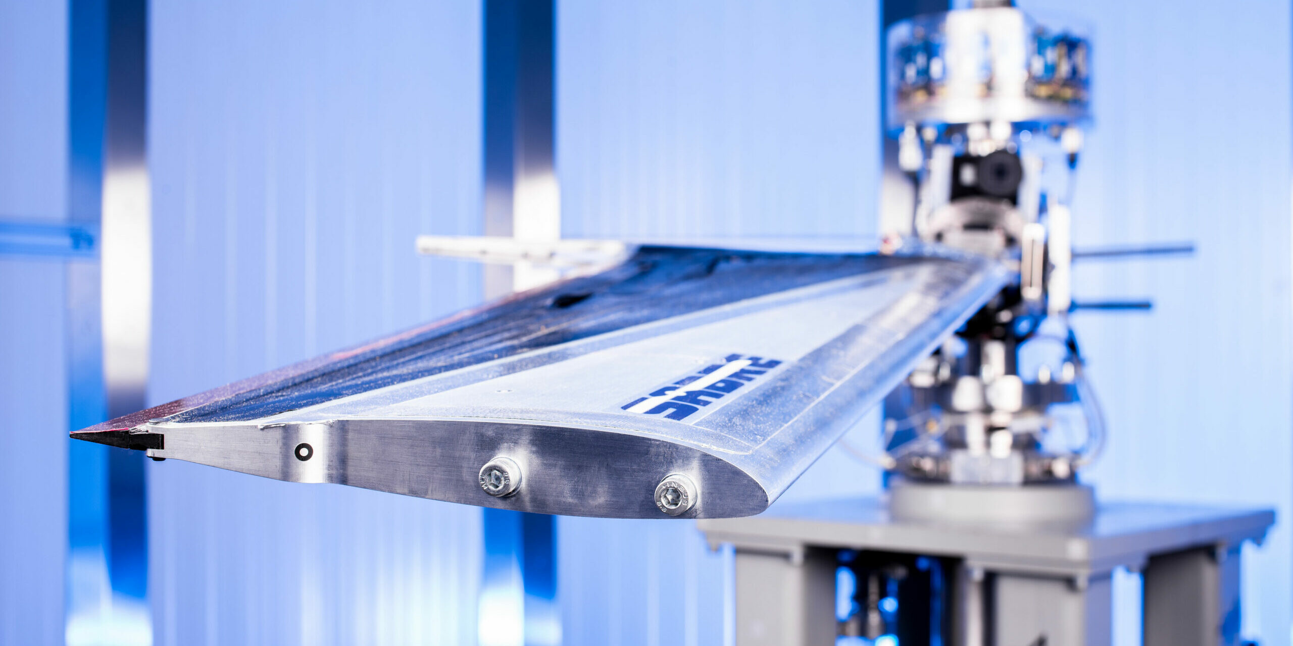 Testaufbau im Rotorturm