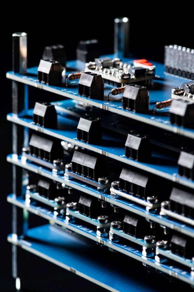 DigiDAQ_16 Nahaufnahme des Modulturms